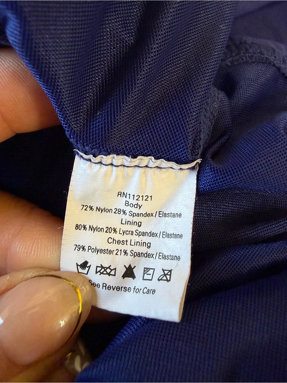 SPANX Assets One Piece Swim Suit Blue - Size 10 - Picture 5 of 5
